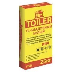Кладочный раствор Toiler TL Белый 25кг